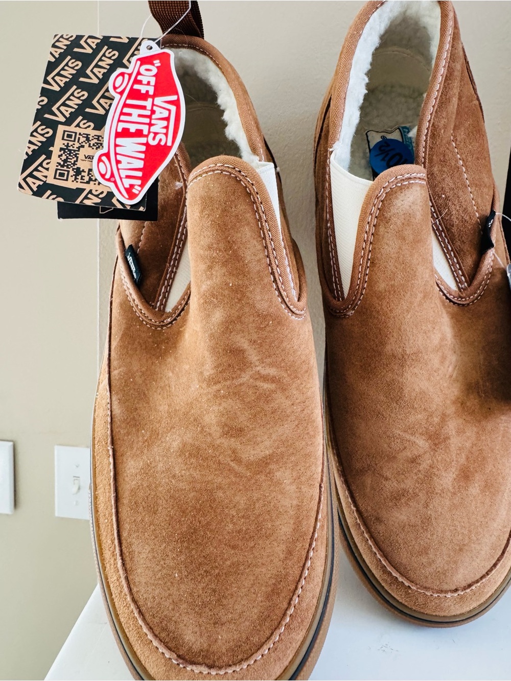 Vans Suede Slip-On Sneakers - Chestnut Brown - Picture 5 of 7